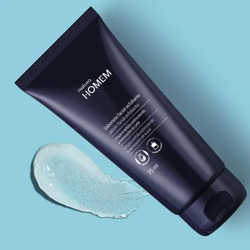 Jabón Facial Exfoliante Homem 75 Ml