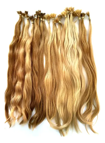 50 Extensiones Rubias Cabello Natural 55 Cms Largo Premiun