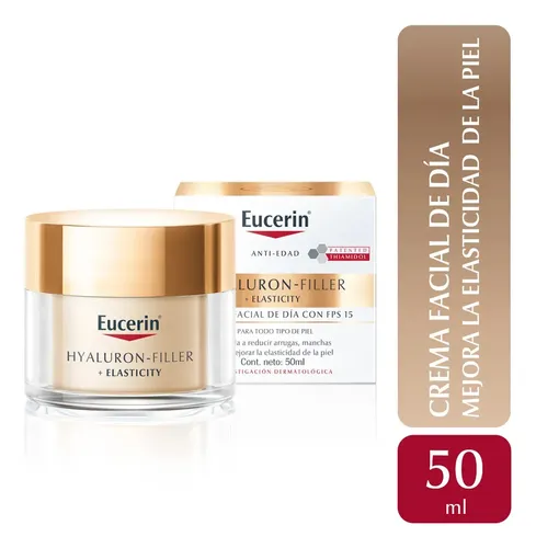 Eucerin HYALURON-FILLER + Elasticity Crema facial antiedad de día FPS 15 50 ml