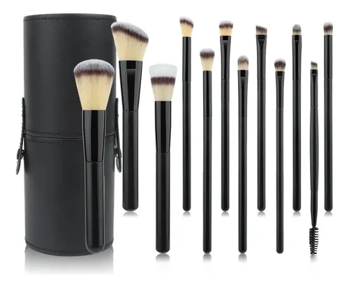 Set De Brochas 12 Pzas Con Balde Negro