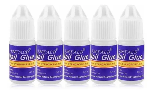Pegamento X5 Nail Glue Para Uñas Postizas Tips Strass Gotero
