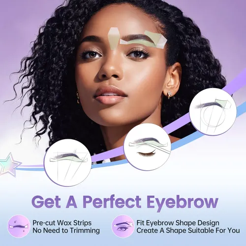 Tiras De Cera Facial Lawink Para Depilación De Cejas Y Labio