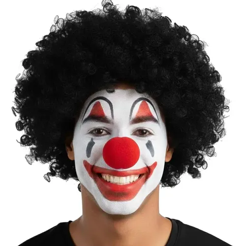 Peluca Afro Color Negro