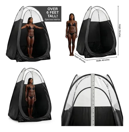 Tienda De Campaña Plegable Spray Tan Lifory, Portátil, Con V
