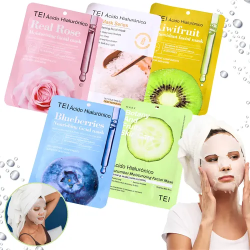 Mascarillas Faciales X5 Hidratante Y Nutritiva Skincare Tei