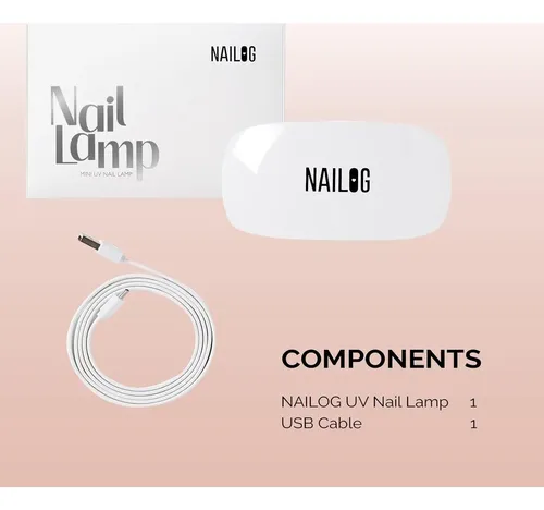 Lámpara Uv Led Nailog Mini 6w Portátil Con Cable Usb