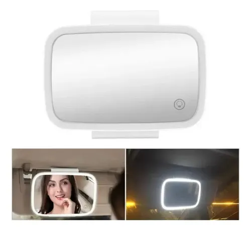 Espejo LED Maquillaje Mania Electronic Recargable Táctil Parasol Auto