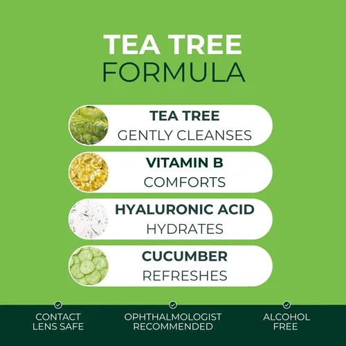 Gel Limpiador Para Párpados Noveha Con Forma De Árbol De Té,