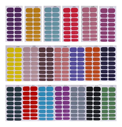 H Adhesivos De Esmalte De Uñas Impermeables Art Stickers X