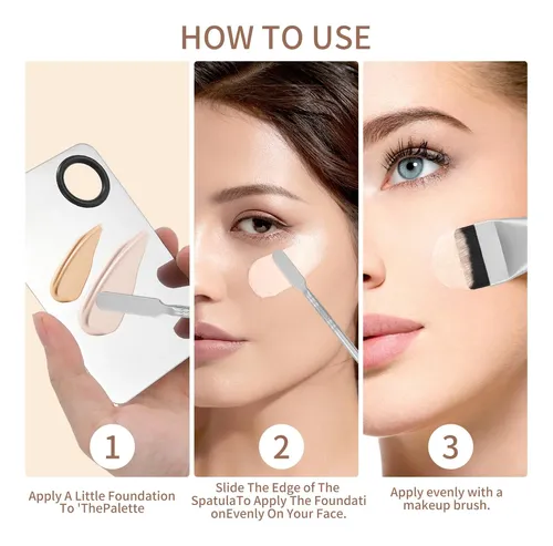 Exexiuo Kit De Paleta De Mezcla De Maquillaje De 3 Piezas Z