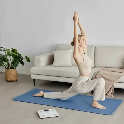 Balanza Digital Smart Fitness Med Corp App Recargable Noga Blanco