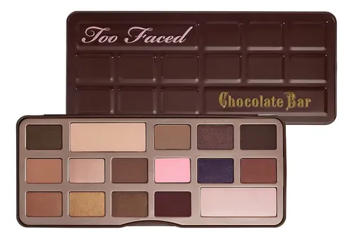 Paleta de Sombras Too Faced Chocolate Bar con 16 Tonos Mate