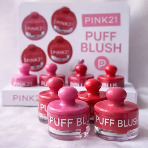 Rubor Puff Blush Rubor Espejo + Esponja – Pink21