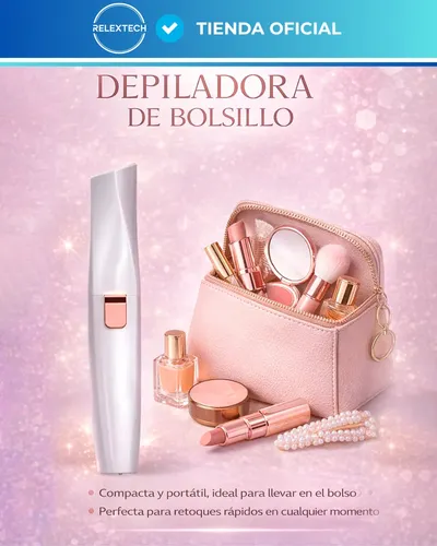Depilador Facial Vello Corporal Luz Recargable 2 En 1 Mujer