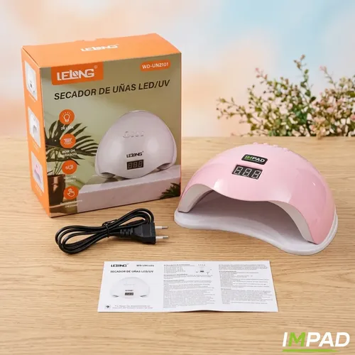 Cabina Secador De Uñas Led Uv 48w Con Sensor Reloj Digital