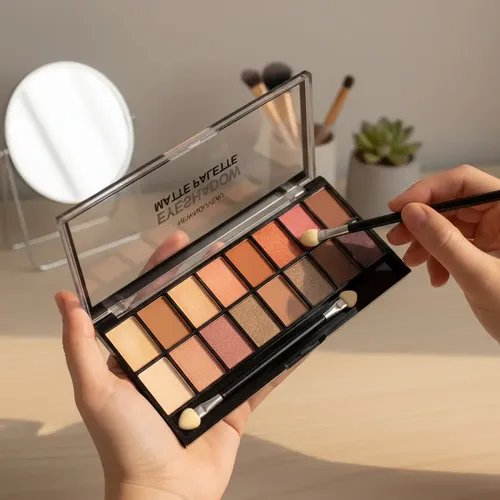 Paleta De Sombras 16 Tonos Satinados Y Matte