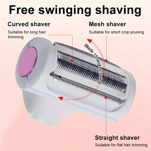 Afeitadora Eléctrica 4 En 1 Para Mujer, Recortadora Facial R