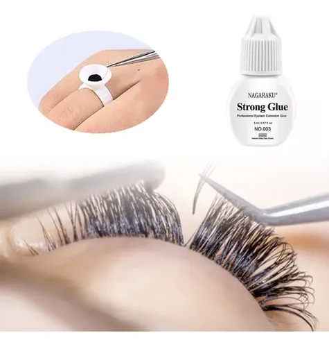 Kit Nagaraku Par Extensiones De Pestaña X Pelo Pegamento Mix
