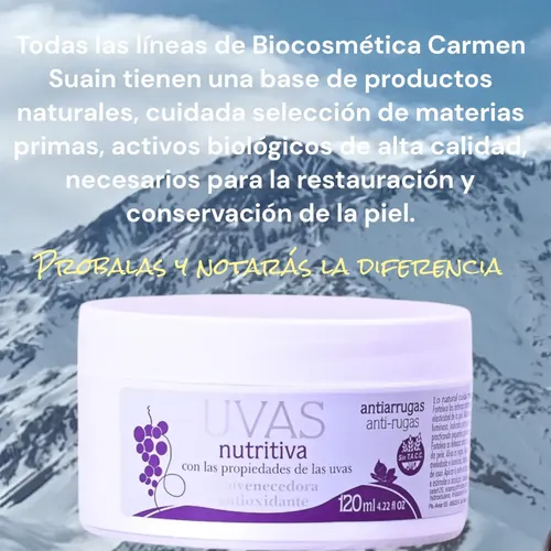 Carmen Suain Uvas Cosmeticos Crema Nutritiva 120ml