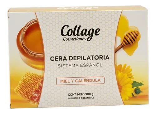 3 Ceras Depilatorias Profesionales Miel Collage  900gr