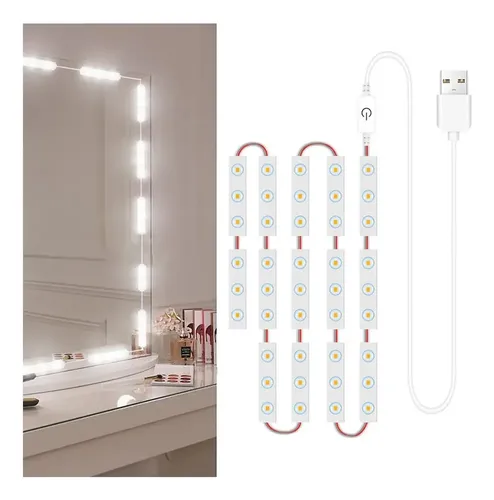 Lamp String Touch Mirror Makeup, 42 Ledes, Luces Led Regulab