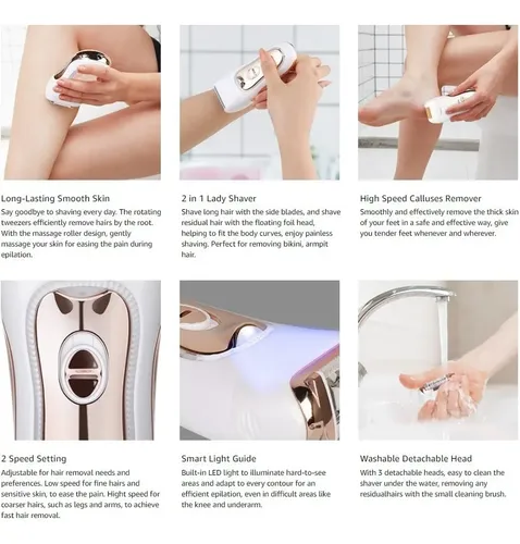 3 En 1 Máquina Afeitar Eléctrica Dama Bikini Recortadora  Rosa