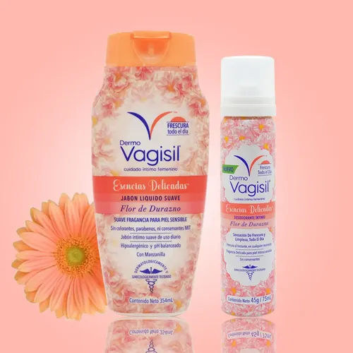 Kit Vagisil Durazno Jabón Liquido 354ml Y Desodorante 75ml