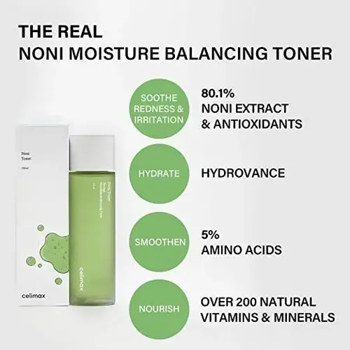 Celimax. The Real Noni Moisture Balancing Toner 150ml Tónico Tipo De Piel Todo Tipo De Piel