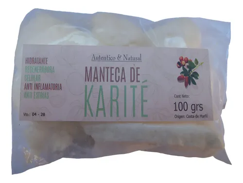 Manteca De Karité X 100 Grs Pura Hidratante Antiage En Once.