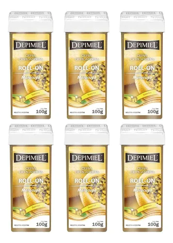 Cera Depilatoria Roll-on Maracuyá X100 G Depimiel X6 U