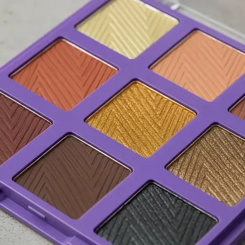 Paleta Tono 03 Sombras de Ojos X9 Tonos Brillante Mate Maquillaje Rostro Veoquiero