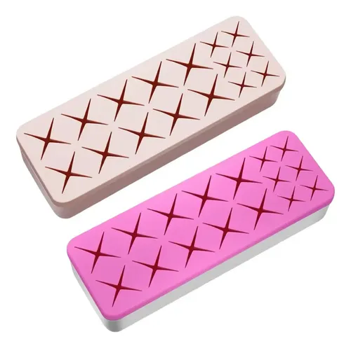 Organizador Silicona Base Porta Labial Pinceles Maquillaje