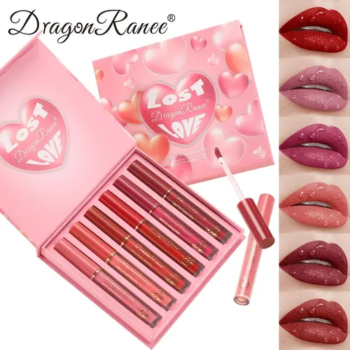 Set De 6 Labiales Mate De Larga Duración E Impermeables