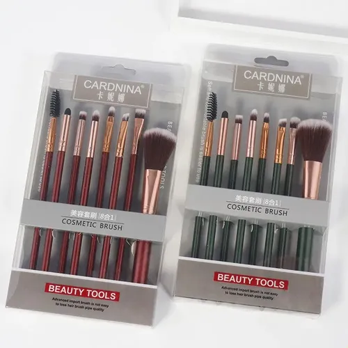 Set De 8 Pinceles De Maquillaje Para Principiantes Pincel De