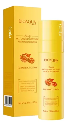 Locion Antioxidante Y Calmante Con Cúrcuma 80 Ml Bioaqua