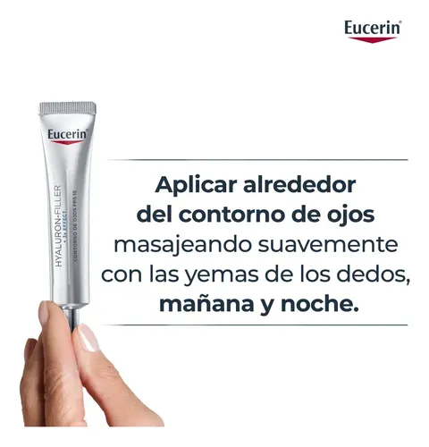 Eucerin HYALURON-FILLER + 3x Effect Contorno de ojos antiarrugas FPS 15 x 15 ml