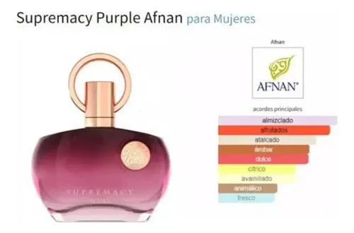 Perfume Mujer Afnan Supremacy Purple Edp 100ml