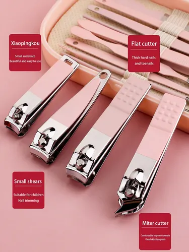 Kit De Manicure Y Pedicure Cortauñas Profesional Regalo
