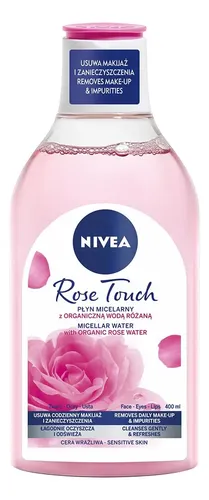 Limpiador Facial Nivea Rose Touch, Agua Micelar, 400 Ml