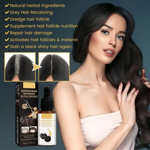 Aceite Sérum Para Cabello Gris De 30 Ml Que Renueva El Color