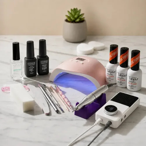 Kit Inicial X 15u Tejar Manicuria Esmalte Semi Cabina Torno