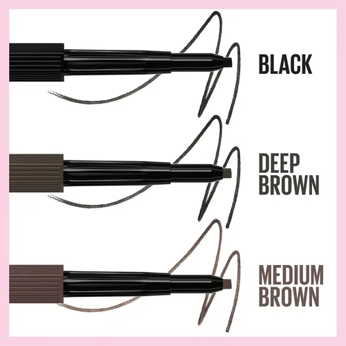 Lápiz Delineador Maybelline Hyper Easy No-slip Negro 1.5mm