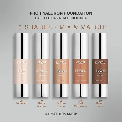 Base De Maquillaje Fluida Hd Pro Hyaluron 30 Ml