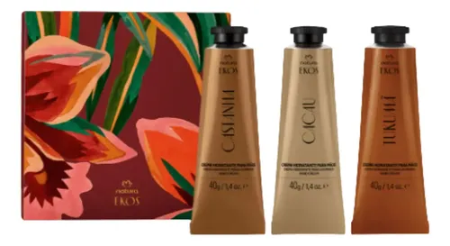 Natura Ekos Kit Cremas Manos X3 40g Regalo Maracuja Castaña