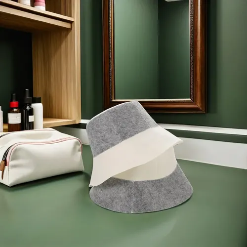 Gorro De Sauna De 2 Piezas: Gorro De Sauna Para Mujer Para Proteger El Cabello – Spa As Shown 28.00×22.00×22.00cm