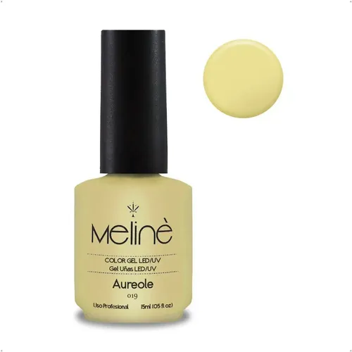 Esmalte Meline Nuevos Colores Gel Uv/led Semip. X 15 Ml Color 019 Aureole