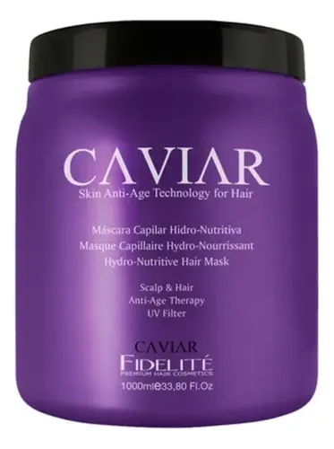 Mascara Capilar Caviar Hidro-nutritiva Fidelite X1000g X3uni