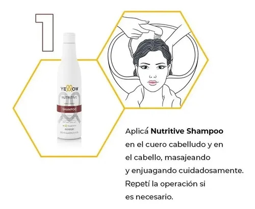 Yellow Nutritive Shampoo Nutrición Cabello Secos 500ml