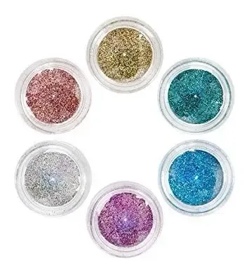 5 Mini Glitter Purpurina Todos Los Colores Uñas Ojos Rostro