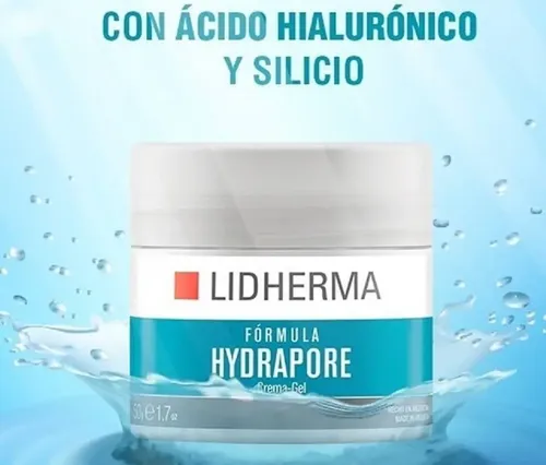 Lidherma Hydrapore Crema Gel Facial 50g Antiedad Todo Tipo de Piel